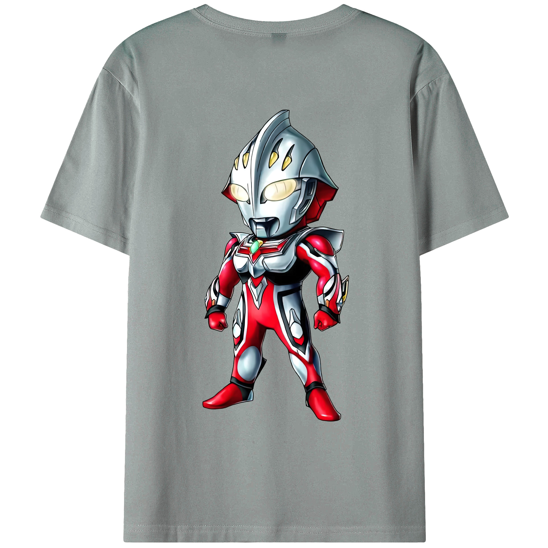 （画像用） ウルトラマン Ultraman 綿100％ メンズ半袖Tシャツ（バックプリント） 通気性